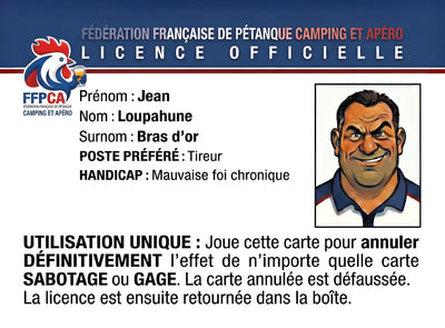 Licence Jean Loupahune